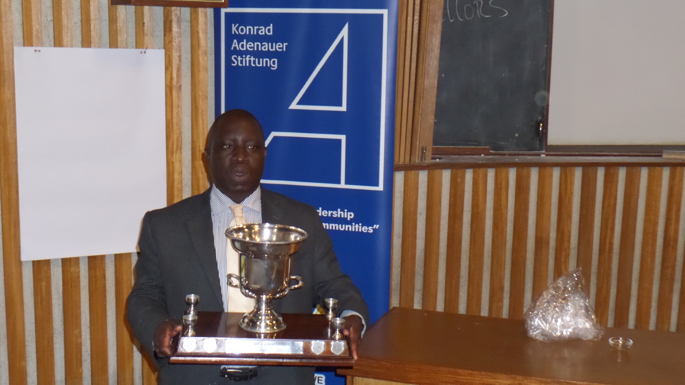 Chigora with trophy